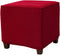 Daunkang Square Ottoman Cover Jacquard Slipcover Storage Ottoman Protector Cover for Footrest Foot