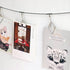 TFu Wall Hanging Photo Display, DIY Picture Frame String with 12 Clips for Photos, Notes and Artworks