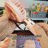 Portable Handheld Fan, 3-in-1 Small Neck/Desktop Fan, 90° Foldable, Aromatherapy Fan with LED, 5-Speed, 2400mAh (White)