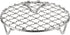 Round Cooking Rack 4.7-inch, 201 Stainless Steel Barbecue Grill Net with 20mm Legs for Cooking and Baking