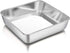 P&P CHEF 8 Inch Square Baking Cake Pans, Small Stainless Steel Lasagna Brownie Pan, Non-toxic & Durable
