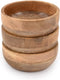 Mango Wood Round Bowl, Perfect for Nuts, Candy, Appetizer, Snacks, Looks Beautiful in Your Kitchen Setting (5" x 5")