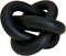 3-Link Wood Chain Link Coffee Table Decor, Black Wooden Knot Decor for