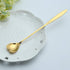 Heart Shaped Couple Long Cafe Cheese Spoon, 7 Inches Stainless Steel (1 Pair)