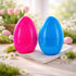 Set 2 10 Inches BestPysanky of Pink and Blue Giant Jumbo Large Size Fillable Plastic Easter Eggs