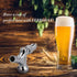 FERRODAY Polished Brass Draft Beer Faucet, Stainless Steel Core for Keg Tap Tower & Kegerator