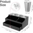 Hair Tool Organizer, Acrylic Blow Dryer Holder Stand for Straightener and Curling Storage, Bathroom Vanity Countertop