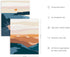 HAUS AND HUES Nature Wall Art - Mountain Landscape, Geometric Abstract Adventure Decor