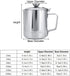 Milk Frothing Pitcher, Stainless Steel Coffee Cup with Lid for Home Office Kitchen Coffee Shop Latte Art, Silver