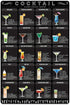 Novelty Metal Sign Cocktail Menu Cafe Shots Mixology Tin Sign Cocktail Recipe Guide Plaque Wall Art Decor For Kitchen Bar Pub Cafe Garage 12x18 Inch