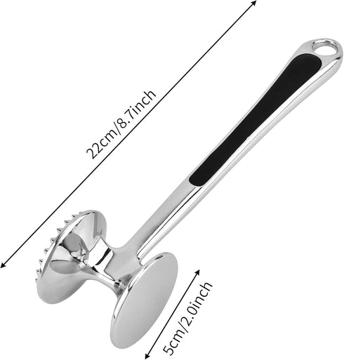 Aliglow Meat Tenderizer Hammer Tool Mallet Pounder for Kitchen Tenderizing Steak, Heavy Duty Dual-Sided Tenderiser