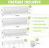 IYEBAU 9 Pack Magnetic Spice Rack for Refrigerator, Magnetic Fridge Shelves W/Adjustable Paper Towel Holder, Hook Rack