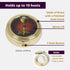 Gold Tone IHS Chalice and Host Communion PYX with Epoxy Lid - 2 1/4 Inch