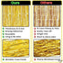 KatchOn XtraLarge Gold Fringe Curtain Backdrop, 8x3.2 Feet, Pack of 2 Gold Streamers for Party Decorations