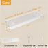 12 Pack 12-Inch Album Laurensory Vinyl Record Shelf Wall Mount, Clear Acrylic Storage Holder, Floating Display Shelves