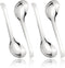 7.28 Inches Asian Soup Spoons, Stainless Steel Chinese Soup Spoon Set of 4 for Ramen Pho Dumplings