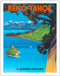 Reno Nevada - Lake Tahoe California Vintage Airline Travel Poster, 11x14in