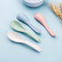 WUWEOT 24 Pack Wheat Straw Soup Spoons, 6 Inches Colourful Unbreakable Meal Spoon for Kids and Adults