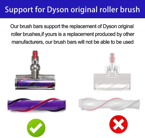 4 Replacment V8,V10 1 Pcs Strips for Dyson Vacuum Cleaner Rolling Brush Strips, with Screwdriver