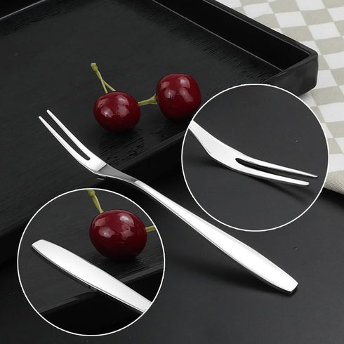 Ggbin Mini Dessert Forks - 12-Piece Stainless Steel Fruit Forks
