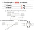 AIZESI Spring Tension Curtain Rods, Short Tension Rod (White, 27" to 37", 4 Pcs)