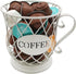 Coffee Pods Storage Basket, Coffee Pod Capsule Storage Holder for 35 K Cup Organizer, Coffee Basket Decor for Coffee Bar Countertop-White by MFBJXC