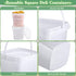 24 Pack 2 Qt/67 Oz Mifoci Plastic Buckets with Lids & Handles, Ice Cream Container, Food Grade, Freezer Safe, Sealable