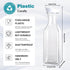 Set 4 50 Oz of Plastic Carafe with Lid, Carafes for Mimosa Bar, Square Base Juice Containers, Water Bottle, Milk