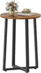 HOOBRO Side Table, Round End Accent Table with Sturdy Metal Frame, 15.7"
