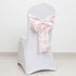 6"x108" Efavormart Polyester Chair Sashes White Pink French Toile Floral Design - Durable & Reusable Chair Bows