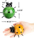 GIFTME 5 Metal Garden Wall Art Decorative Set of 4 Cute Ladybugs Outdoor Sculptures
