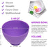 6 Pcs Silicone Mixing Bowls, 0.49 QT Reusable Silicone Bowl, Silicone Bowls for Melting Chocolate, Silicone Pinch Bowls for Sauce, White, Pink, Purple (4.9 x 4.9 x 3.3 Inch) by Goalfly