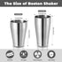 2 Set Set, 18 Oz, 28 oz Sabary Pcs Cocktail Shakers Professional Bar Shaker Boston Stainless Steel Martini Drink Mixer