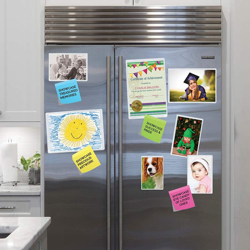 Clear Magnetic Picture Frames for Refrigerator, 16 Pack, Holds Various Photo Sizes