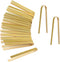 LUTER 20pcs Wooden Tongs - 5.9 Inch Disposable Cooking Utensils, Natural Mini Bamboo Tongs for Cooking and Picking Up