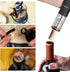 Electric Wine Bottle Opener, Corkscrew Key Set with Foil Cutter, Automatic Reusable Easy Carry Black Wine Opener Gift