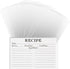 100PCS Recipe Card Protectors, 4x6 Waterproof Clear Covers, Plastic Sleeves to Protect Your Recipes from Kitchen Messes.