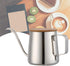 Pour Over Kettle, 12oz/350ml Stainless Steel Gooseneck Coffee Pot with Long Narrow Spout and Wooden Lid