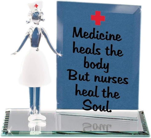 Glass Baron Nurse Figurine - Decorative Collectible