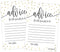 Hadley Designs 25 Gold New Mommy or Parent Advice Cards, Keepsake Alternative Guestbook for Baby Shower