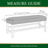Room,A19 CRFATOP Dining Bench Cover Printed Seat Cushion Slipcovers Stretch Upholstered Slipcover Removable Washable