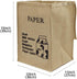 Sturdy Lightweight Recycle Basket with Handles for Paper Waste