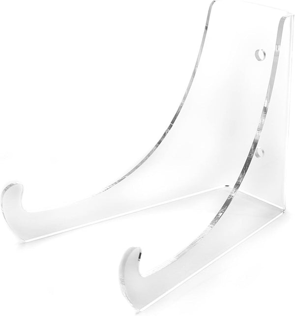 OnFireGuy 4.5" Clear Acrylic Bowl Easel Display Stand for 5" - 8" Platters and Bowls, Qty: 1