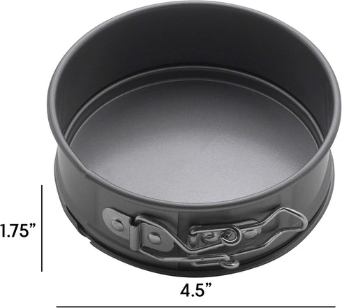 Mrs. Anderson's Baking Mini Springform Pan, 4.5-Inches, Round, Carbon Steel, PFOA Free, Non-Stick Coating