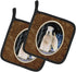 Caroline's Treasures SS8364PTHD Starry Night Wheaten Terrier Pair of Heat Resistant Pot Holders, 7 1/2 x 7 1/2