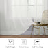 MIULEE 2 Panels Elegant Solid Color Sheer Window Curtains, 54X72 Inches, Ivory Voile Drapes for Living Room