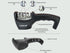 4-in- 1 Knife & Scissor Sharpener Accessories Tool: 4-Stage Handheld Sharpener with Ceramic and Steel Steps to Sharpen and Polish Blade, Scissors