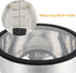 Rorence Stainless Steel Mixing Bowls Set - 3 Nesting Metal Salad Bowls with Transparent Lids, Non-slip Silicone Bottom