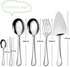 Serving Utensil Set,6piece Serving Utensil Setwith Serving Spoons Serving Forks Serving Tongs Soup Ladle and Pie Server Buffet Catering Serving Utensils,Dishwasher Safe (5.5-11Inch-Serving Set-6pcs) by SANTUO