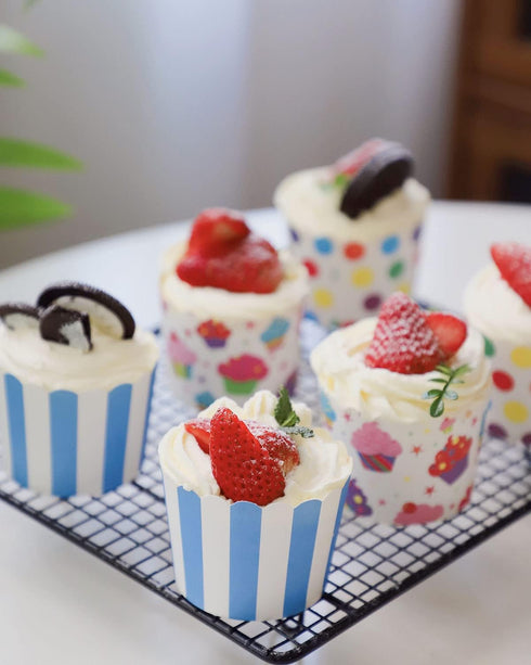 Quality Cupcake Baking Cups, 100pcs Disposable Cake Muffin Cups for Home Party